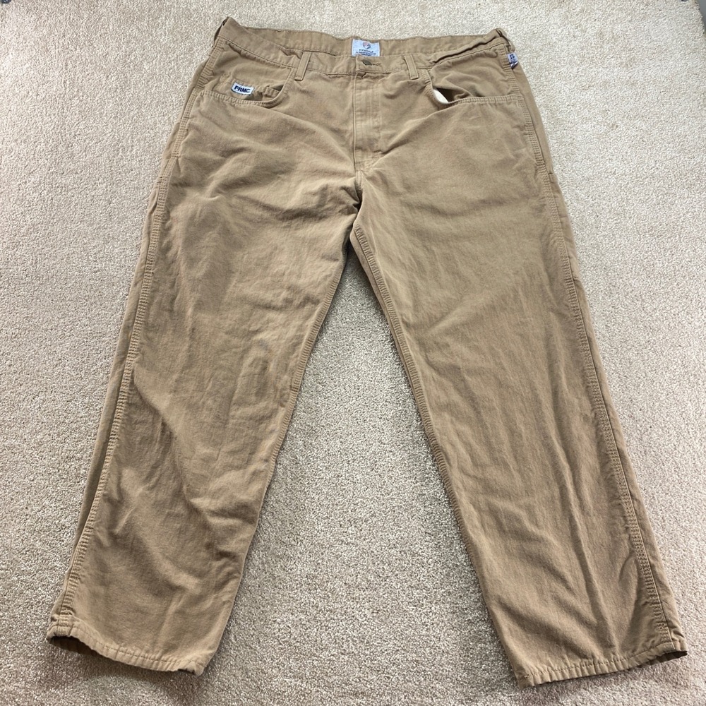 Tyndale FRMC Flame‎ Resistant Work Pants Mens 38x30 Tan Arc Rated Made in USA